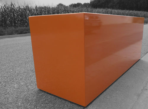 Fiber cement planter - IRM-RAL 2004 - IMAGE'IN - ATELIER SO GREEN - rectangular / custom / contemporary