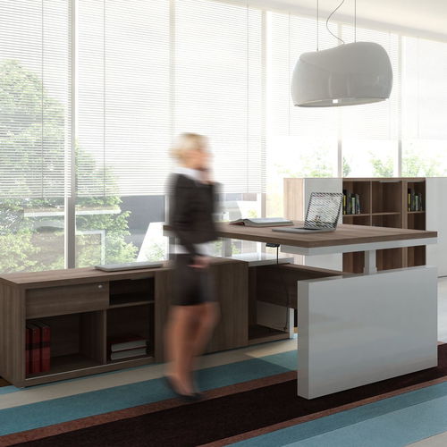 Executive desk - MITO - MDD - contemporary / laminate / melamine