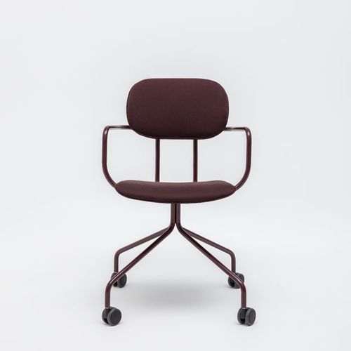 Contemporary office chair - NEW SCHOOL - MDD - indoor / fabric / molded plywood