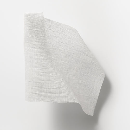Plain sheer curtain fabric - ACQUERELLO CHEVRON - DEDAR MILANO - linen / polyester / washable