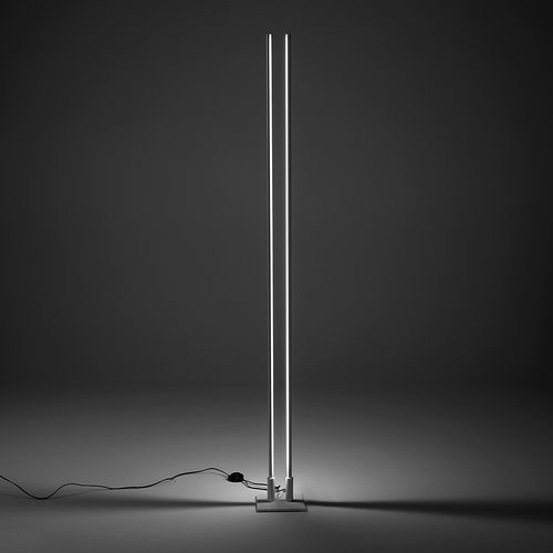 Floor-standing lamp - BI LANCIA 3524/3525 - Egoluce - aluminum / polycarbonate / contemporary