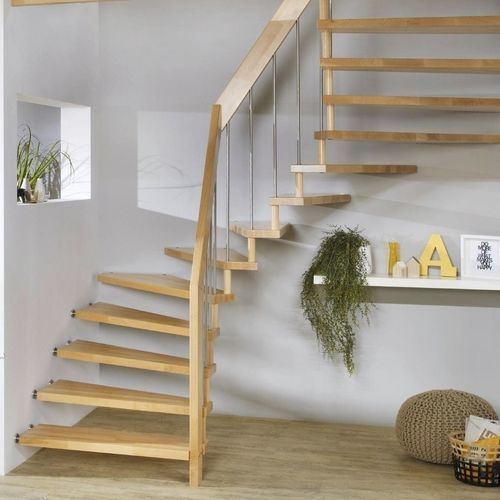 Steel balustrade - Créateur d'escaliers Treppenmeister - wooden / indoor / for stair