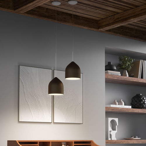 Pendant lamp - ODILE S-M - lumen center italia srl - aluminum / contemporary / corded