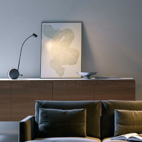Table lamp - CHIOCCIOLA 02 - lumen center italia srl - metal / American walnut / contemporary