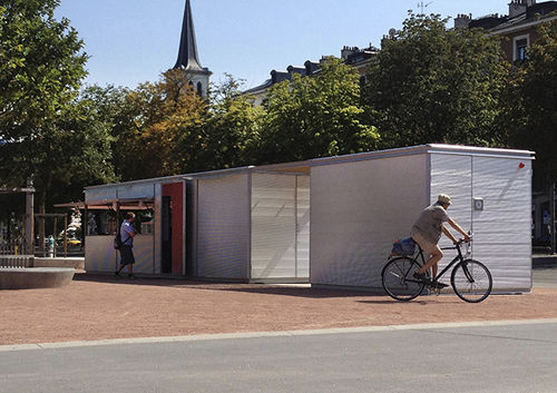 Toilet kiosk - HABANA 24 - URBADIS Microarquitectura - food / metal