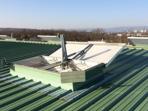 Aluminum smoke vent - ECOBAC 160 PN - Kingspan Light + Air - smoke and heat extractor