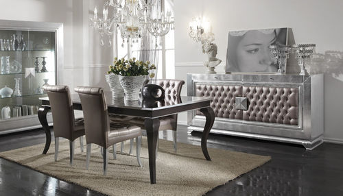 New Baroque design table - GLAM & CHIC - GUERRA VANNI - wooden / rectangular