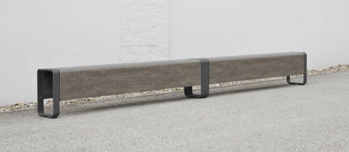 Contemporary public bench - MIRAMONDO : LA SUPERFINE HPL   - Pro Urba - Aqua Pro Urba - wooden / metal