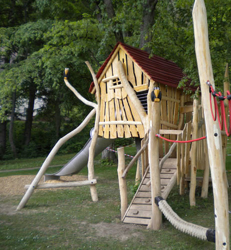 Playground structure - SPIELART : ARBRE NAGOLD O38  - Pro Urba - Aqua Pro Urba - wooden