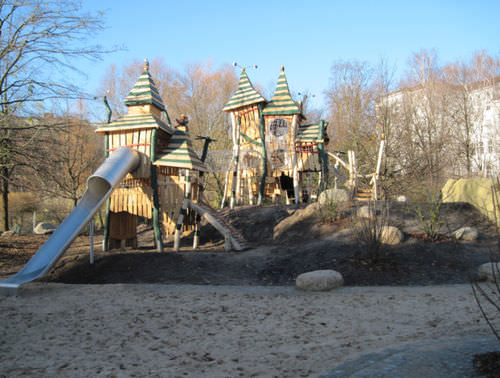 Playground structure - SPIELART : LA TOUR DE PETER PAN T18 - Pro Urba - Aqua Pro Urba - wooden