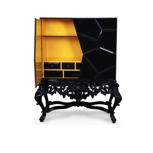 Sideboard with long legs - VICTORIA - BOCA DO LOBO - New Baroque design / lacquered wood / mahogany