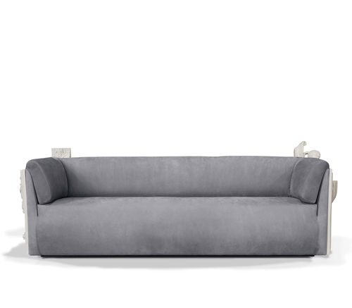 Traditional sofa - VERSAILLES  - BOCA DO LOBO - velvet / with armrests / with removable cover