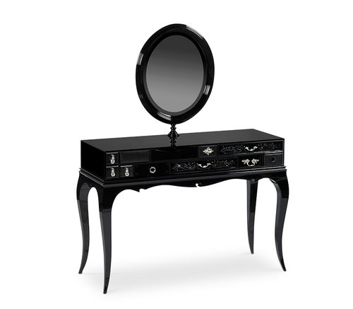 Contemporary dressing table - MELROSE - BOCA DO LOBO - lacquered wood / glass / 1-seat