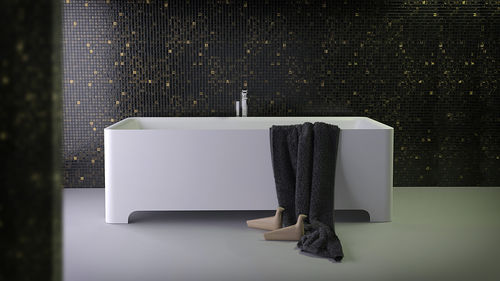 Free-standing bathtub - FEEL - KNIEF & CO. GmbH - Solid Surface / white