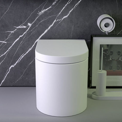 Free-standing toilet - PEARL - KNIEF & CO. GmbH - ceramic / rimless / modern