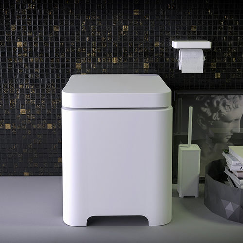 Free-standing toilet - FEEL - KNIEF & CO. GmbH - ceramic / rimless / modern
