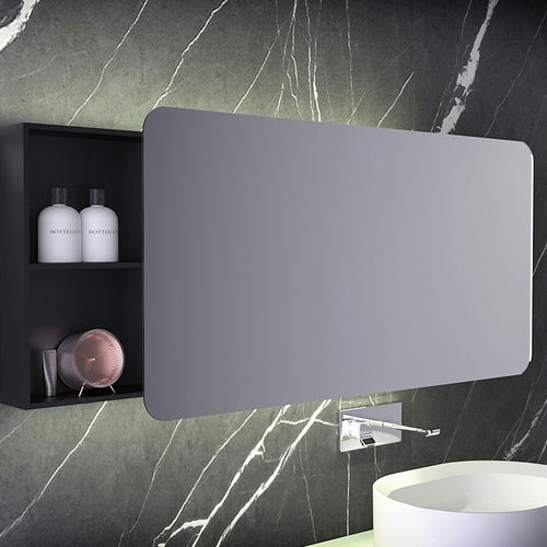 Wall-mounted bathroom mirror - KNIEF & CO. GmbH - contemporary / rectangular / Solid Surface