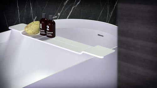 Solid Surface bathtub tray - BATH BRIDGE - KNIEF & CO. GmbH - white