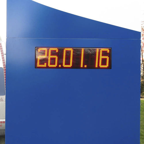Contemporary clock - ZA/ ZB/ ZAH/ ZBH - RGB Technology s.c. - wall-mounted / digital / for public space