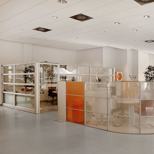 Metal suspended ceiling - CONTROSOFFITTI - Ge Giussani - plaster / tile / acoustic