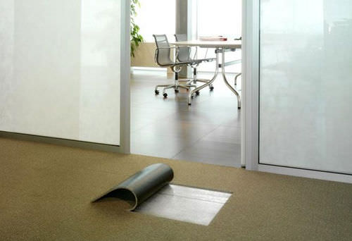 Metal raised access floor - ELEVFLOOR - Oddicini Industrie - indoor / carpet finish