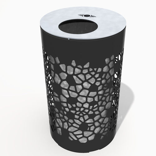 Public trash can - OSSO-VIGI - NORCOR MOB.URBAIN - steel / without lid / contemporary