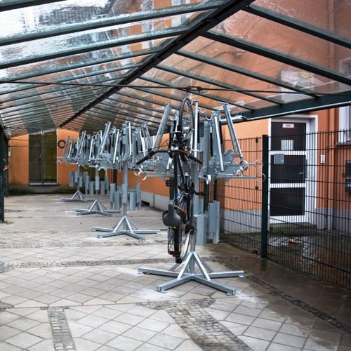 Floor-mounted bike rack - CAROUSSEL - NORCOR MOB.URBAIN - galvanised steel / commercial