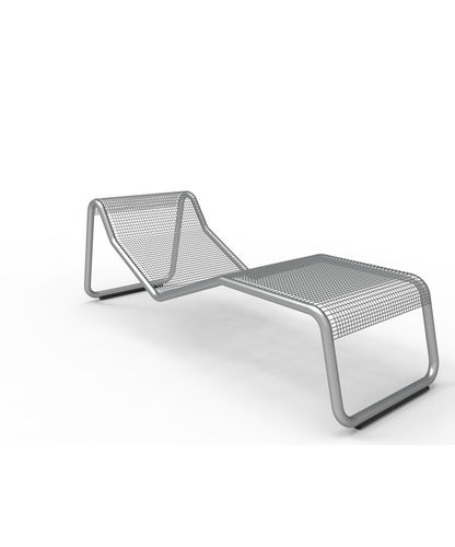 Contemporary sun lounger - COPENHAG - NORCOR MOB.URBAIN - steel / garden