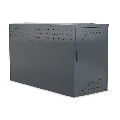 Secure cycle shelter - NORCORBOX 13 - NORCOR MOB.URBAIN - modular / steel / for public space