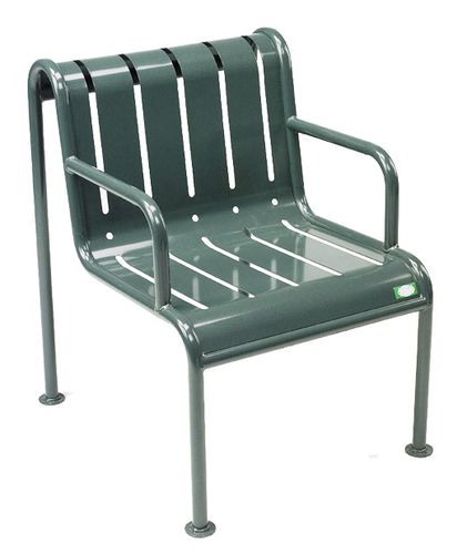 Contemporary urban armchair - KOMFORT  - NORCOR MOB.URBAIN - steel / for public space
