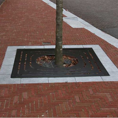 Square tree grate - KILLA - NORCOR MOB.URBAIN - galvanised steel