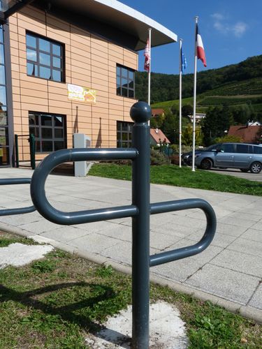 Floor-mounted bike stand - S-101 - NORCOR MOB.URBAIN - for public space / steel / commercial
