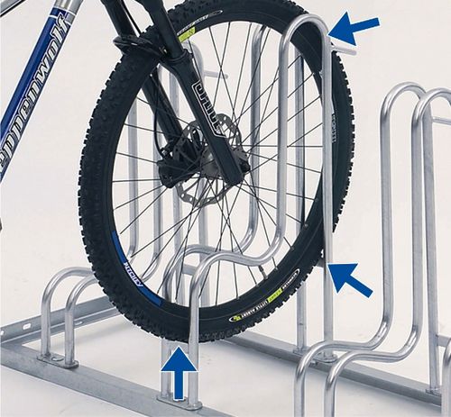 Floor-mounted bike rack - DESIGN4000 - NORCOR MOB.URBAIN - for public space / steel / commercial