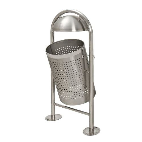Public trash can - ECO-VASU-INOX - NORCOR MOB.URBAIN - stainless steel / swing / contemporary