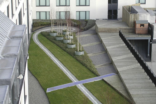 Semi-intensive green roof system - DIADEM® 350 - DIADEM - flat / waterproof / stormwater management