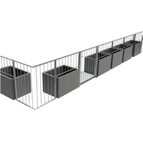 Polypropylene railing - DRS Light - DIADEM - metal / with bars / outdoor