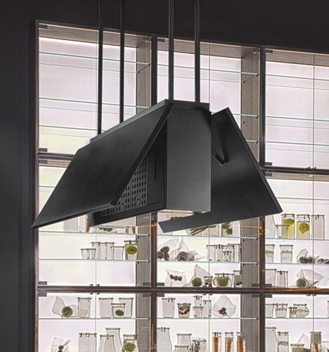 Island range hood - W75 - Rossana - original design / black