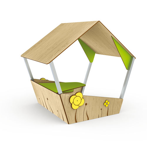 Outdoor playhouse - MANON 2 - Transalp - floor-mounted