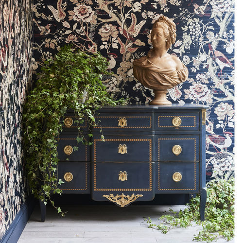 Transition style chest of drawers - 578 series - MOISSONNIER - lacquered wood / cherrywood / ebony