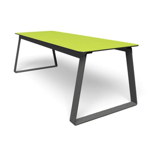 Contemporary table - SUPERFLY  - miramondo - metal / metal base / rectangular