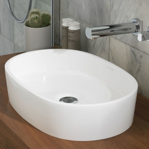 Countertop washbasin - IOS 54 - Victoria + Albert - limestone / resin / customizable