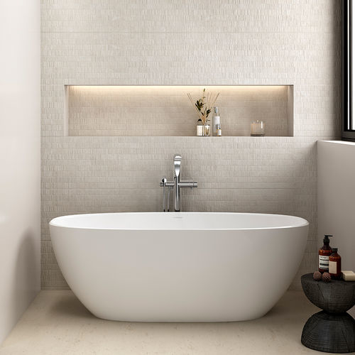 Oval bathtub - BARCELONA 1500 - Victoria + Albert - free-standing / for homes / composite