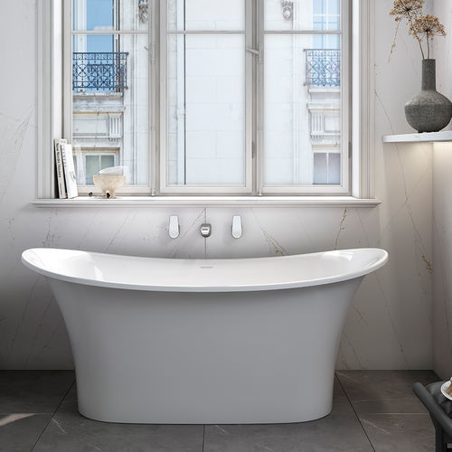 Oval bathtub - TOULOUSE 1500 - Victoria + Albert - freestanding / for homes / resin