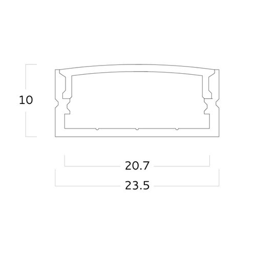 Surface mounted lighting profile - EXT04 - Metalmek Illuminazione - recessed / LED / aluminum