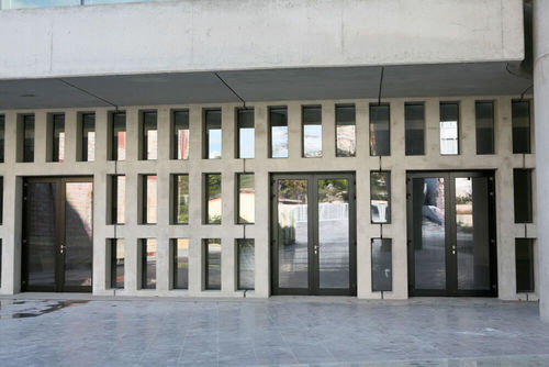 Entry door - SMARTIA M15000 - ALUMIL - aluminium / swing / contemporary