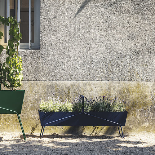 Steel planter - BASKET - FERMOB - aluminum / wire / rectangular