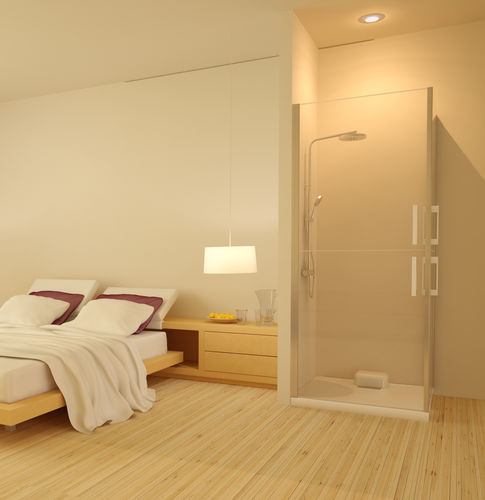 Square shower base - TRAYMATIC INT - SFA Sanitrit España - above floor / acrylic