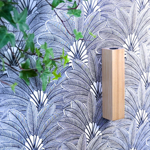 Contemporary wall light - WUDDY - NEXEL EDITION - indoor / ash / rectangular