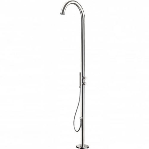 Pool garden shower - CM4700L - Ama Luxury Shower - brushed stainless steel / home