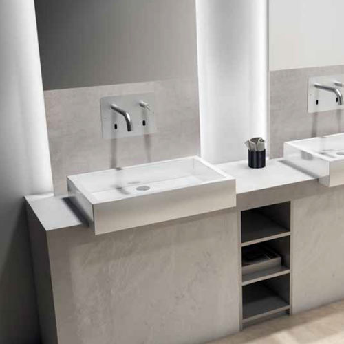 Bathroom sink single tap - MAS3100 - Ama Luxury Shower - wall-mounted / electronic / stainless steel